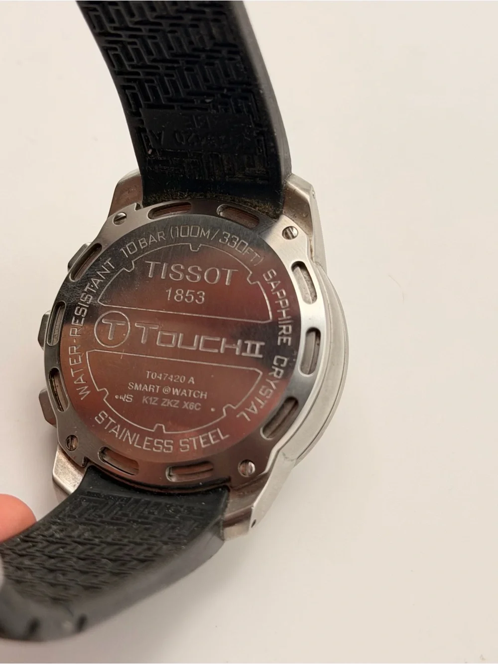 Tissot t touch 2 first smart watch . Collectors item rubber band